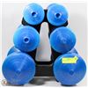 Image 1 : SET OF DUMBBELLS WITH STAND
