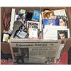 Image 1 : BOX OF ASST ELVIS MAGAZINES, CARDS, BOOKS,MOVIES &