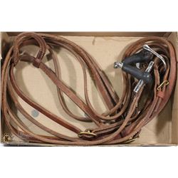 LEATHER HORSE BIT AND BRIDLE