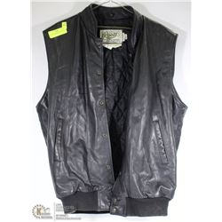 ROOTS LEATHER BIKING VEST SIZE XL