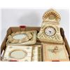 Image 1 : VANITY 7PC DECOR INCL CLOCK, JEWELLERY BOX AND