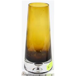 ESTATE AMBER GLASS VASE