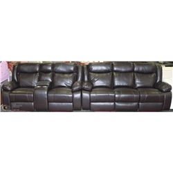 NEW SALEM LEATHERAIRE RECLINING FOLD DOWN CONSOLE