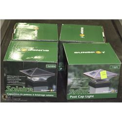 LOT OF 4 SOLAR POST LIGHTS