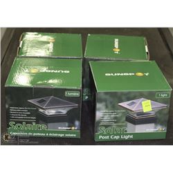 LOT OF 4 SOLAR POST LIGHTS