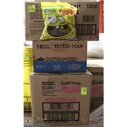 THREE ASSORTED CASES OF PAST EXPIRED CANDY
