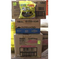 THREE ASSORTED CASES OF PAST EXPIRED CANDY