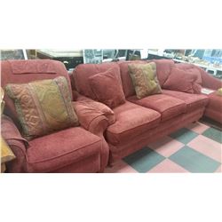 CLOTH LAZYBOY SHOWHOME SOFA  AND CHAIR SET