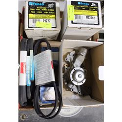 LOT OF MISC WATER PUMPS AND ONE MR CYLINDER