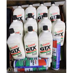 LOT OF 10 CASTROL 10W40 10L JUGS WITH 4