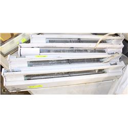 LOT OF 4 BASE BOARD HEATERS USED