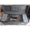 Image 1 : LARGE BLACK LOCKABLE TOOLBOX 26"X10"X12"