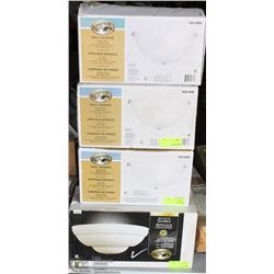 LOT OF 4 WALL SCONCES VARIOUS SIZES