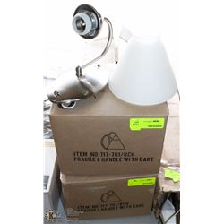 LOT OF 2 WALLMOUNT LIGHT FIXTURES PART#717-701/BCH