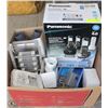 Image 1 : BOX OF ELECTRONICS INCL. PANASONIC PHONE