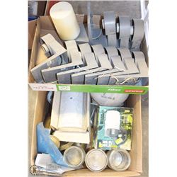 LOT OF MISC LIGHT FIXTURE COVERS AND EXTERIOR