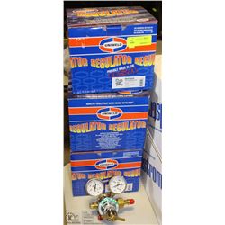 SET OF 3 UNIWELD OXYGEN REGULATORS