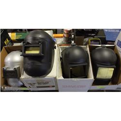 LOT OF 4 JACKSON MIGHTY LITE WELDING HELMETS