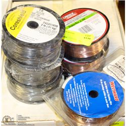 LOT OF 6 ROLLS OF WELDING WIRE