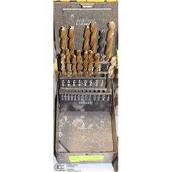 SET OF 15 DORMER DRILL BITS VARIOUS SIZES IN BOX
