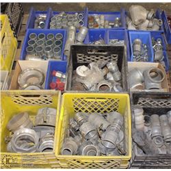 PALLET OF CAST METAL FITTINGS