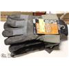 Image 1 : BUNDLE OF BDG SPLIT LEATHER GLOVES SIZE XL