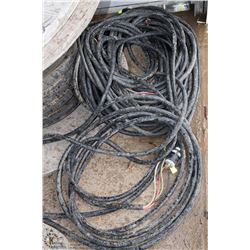 PALLET OF 12 VARIOUS LENGTHS OF CABLES
