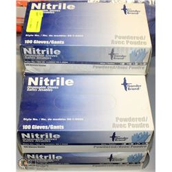 5 CASES OF NITRILE DISPOSABLE GLOVES SIZE M 100