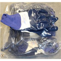 BUNDLE OF 4 PVC DIPPED WORK GLOVES SIZE M