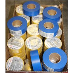 BOX OF ROLLS OF TAPE INCLUDING PVC INSULATING