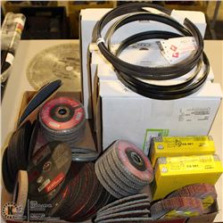 LARGE LOT OF MISC GRINDING DISCS INCLUDING VARIOUS