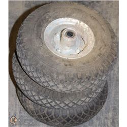 LOT OF 3 TIRES 4 PLY RATING MAX LOAD 50LBS