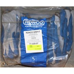 RONCO GRIPIT LATEX COATED KNITED GLOVES SIZE S