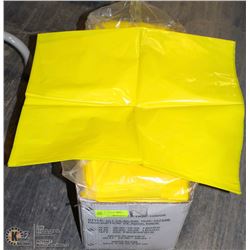 BOX OF 250 YELLOW PE APRONS