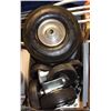 Image 1 : LOT OF 2 WHEELER TIRES & 7 VARIOUS SIZED CASTORS