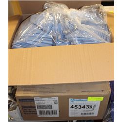 2 CASES OF 100 DENIM BLUE HOODS PPE GRADE