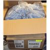 Image 1 : 2 CASES OF 100 DENIM BLUE HOODS PPE GRADE