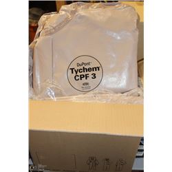 BOX OF DUPONT PPE TYCAM COVERALLS SIZE 4XL