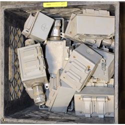 CRATE OF POWER OUTLET COVERS