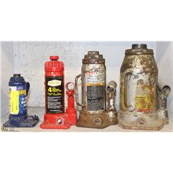 SHELF OF 4 BOTTLE JACKS