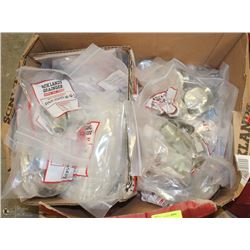 LARGE BOX OF MISC HYDRAULIC FITTINGS
