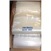 Image 1 : CASE OF POLY BAGS, 6" X 10" CLEAR, 1000 BAGS PER