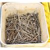 Image 1 : WHITE BIN OF 3" NAILS