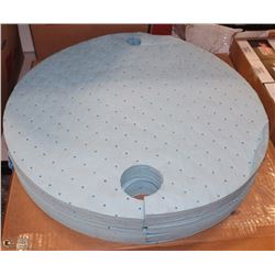 BOX OF 25 SPILL CLEAN OIL ONLY DRUM TOP PADS,