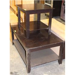 MATCHING COFFEE & END TABLE SET