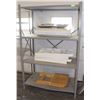 Image 1 : METAL SHELF , 6FT TALL X 24 IN DEEP X 4FT WIDE