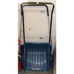 LOT OF 2 LARGE PUSH SNOW SHOVELS