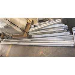 LARGE LOT OF METAL EDGING AND METAL SUPPORTS