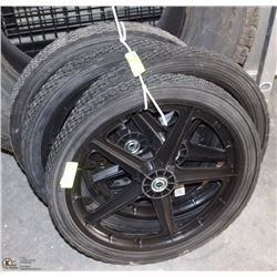 SET OF 4 CART TIRES, 20" DIAMETER