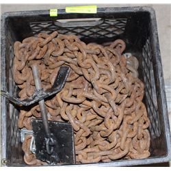 BLACK CRATE OF CHAINS